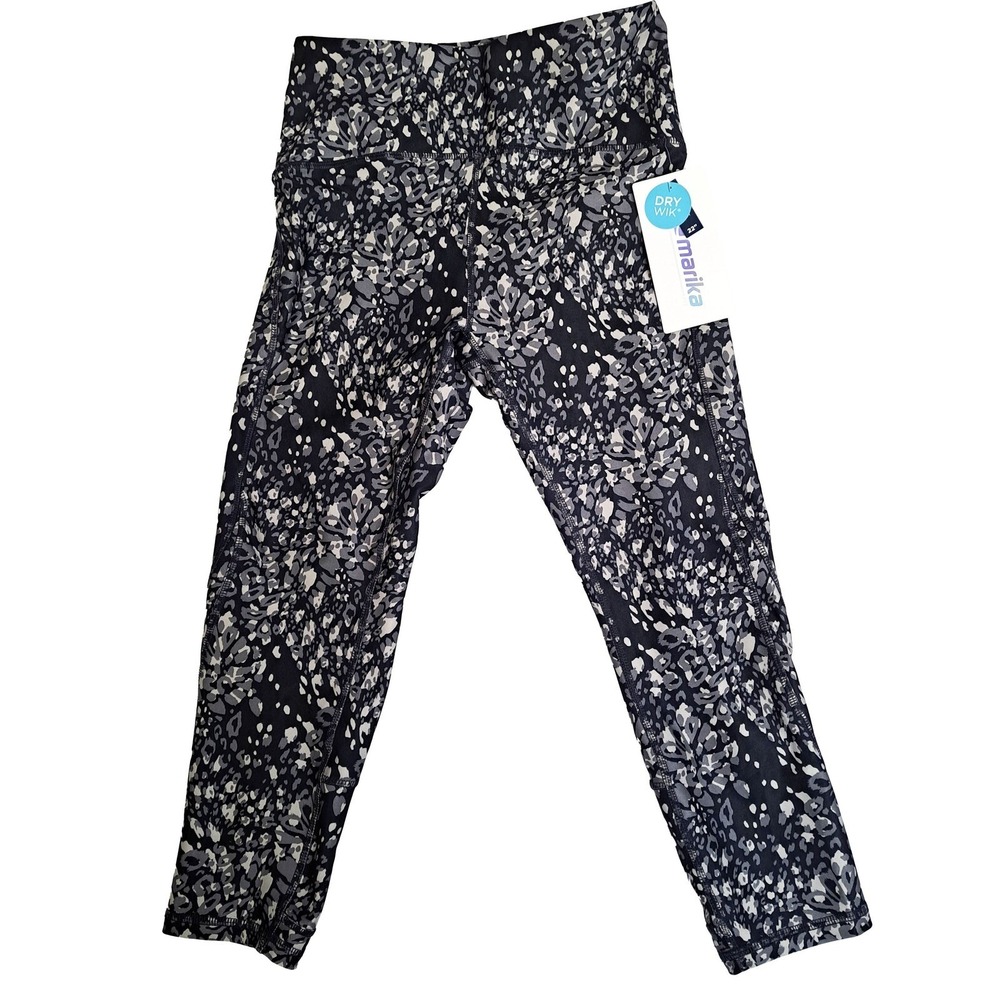 Marika High Waist Leggings Womens M‎ Capri Dry Wik Activewear Workout Pants Camo